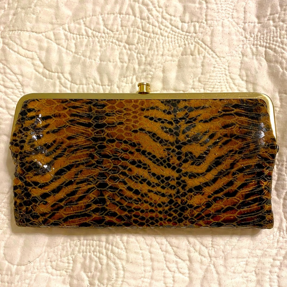 HOBO snakeskin clutch wallet